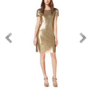 Woman's Small Michael Kors Metallic Crewneck Dress