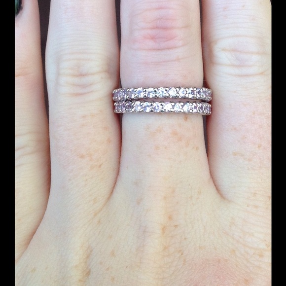 💍💕Stackable Light Pink Sapphire Rings💕💍 - Picture 2 of 4