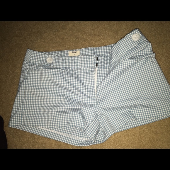 Blue & white checkered shirts