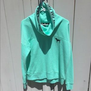 Cowel neck pink sweatshirt