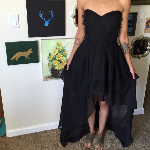 Black Strapless Dress