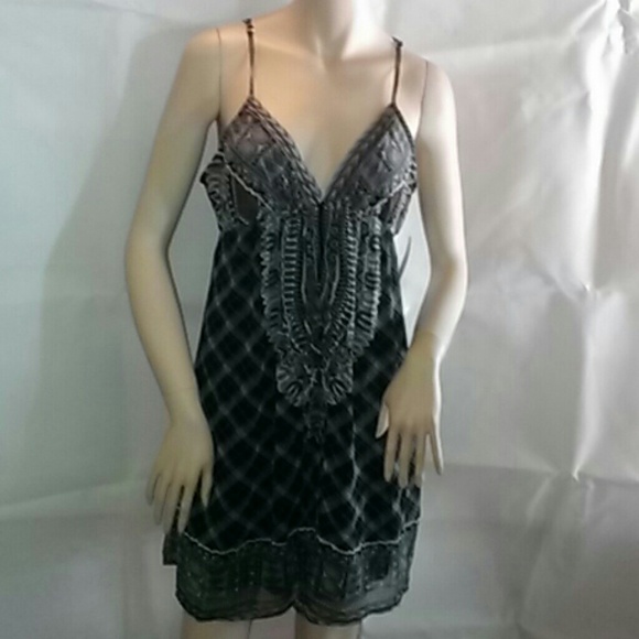 Dresses & Skirts - A NWT Cute Woven Top Tunic Spaghetti Dress