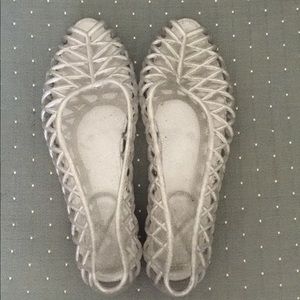 American Apparel Flat Lattice Jelly Sandal