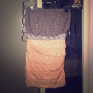 Rhinestone Strapless dress