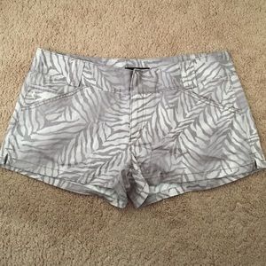 Express zebra print shorts