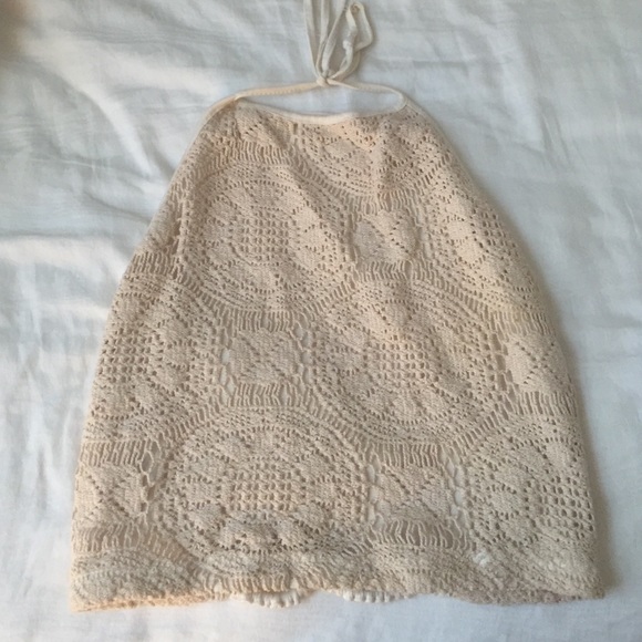 Brandy Melville crochet crop top