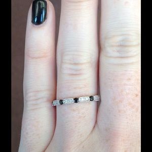 💎💍Black & White Diamond Stackable Ring💍💎