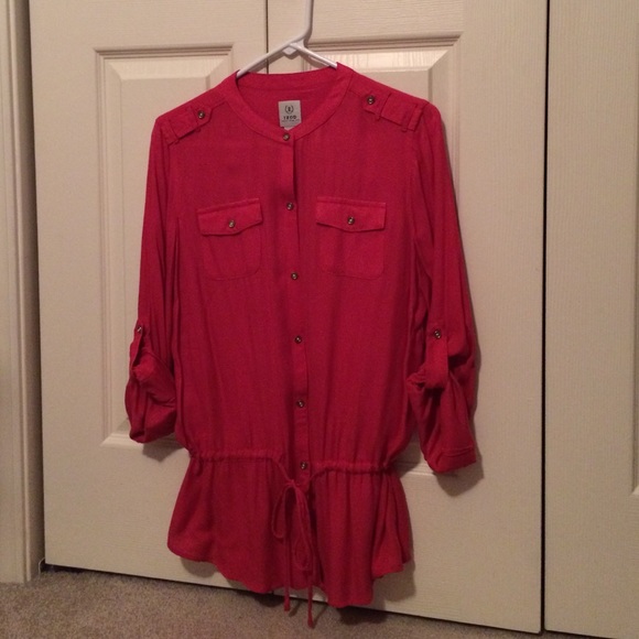 Pink button up