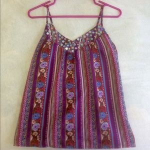 Wet seal paisley printed tank