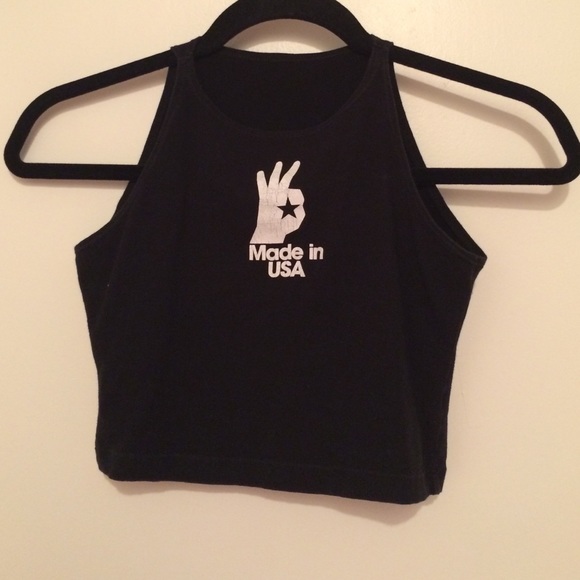 American Apparel Cotton Spandex Crop Top