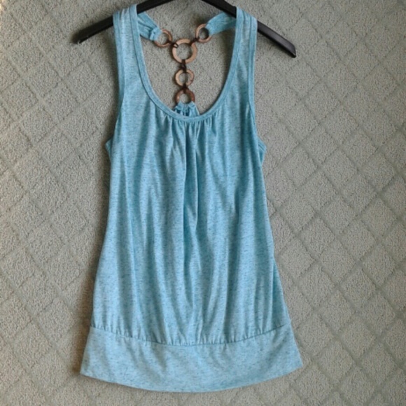Pretty blue racer back tank
