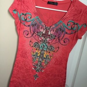 Angles and diamonds shirt from buckle
