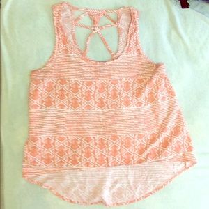 Forever 21 High-low Orange tank
