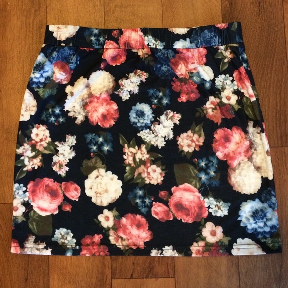 Floral Mini Skirt