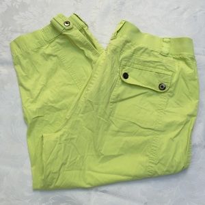 Chico's green cargo pants size 2.5