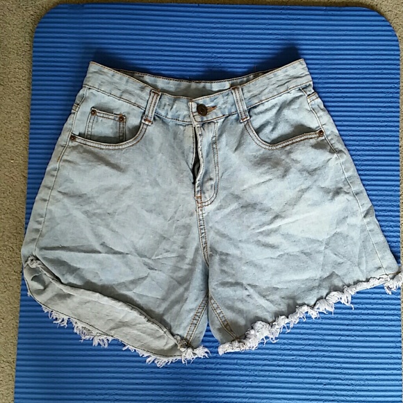 High Wasted Jean Shorts