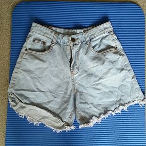 High Wasted Jean Shorts
