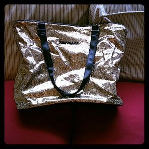 Large perfumania gold tote bag!