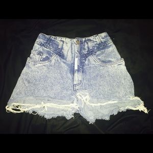 High Waisted Denim Shorts