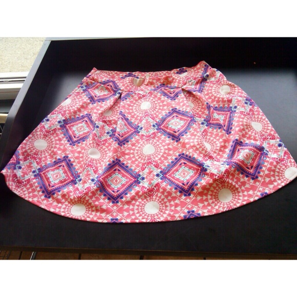 Charlotte Russe Tribal Skater Skirt