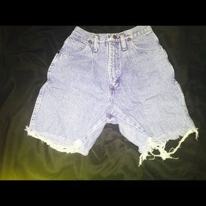 High Waisted Denim Shorts