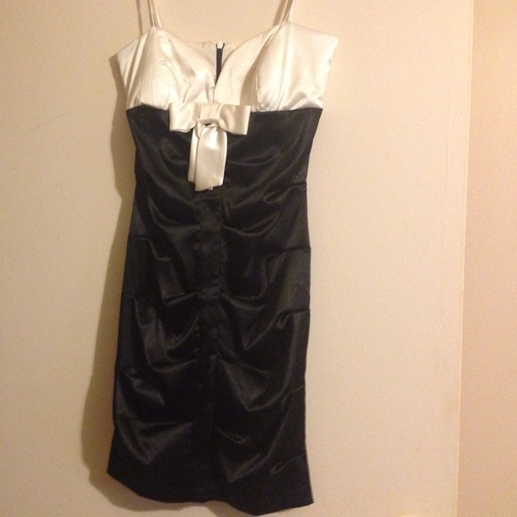 Elegant black and white dress