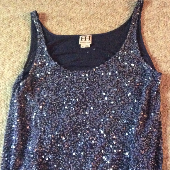 Haute Hippie Glitter Tank