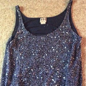 Haute Hippie Glitter Tank