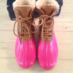 RARE J.crew exclusive bean duck boots