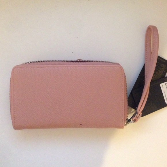 Pink~Nude wristlet wallet
