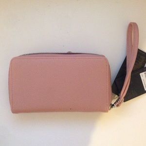 Pink~Nude wristlet wallet