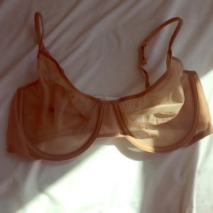 Sheer beige Calvin Klein bra 36D with tags