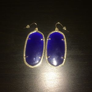blue Kendra Scott earrings