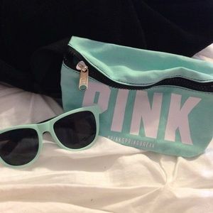 victoria secret PINK fannypack and sunglasses