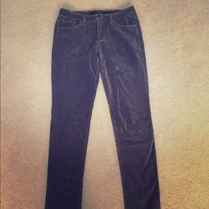 Joe's Jeans dark grey velvet skinny