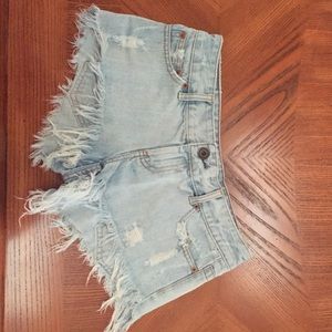 Ripped American Eagle Shorts