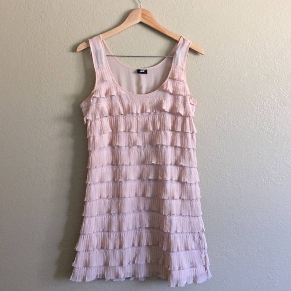 H&M Blush Ruffle Dress.