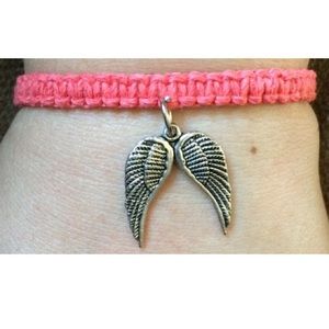 Angel wing hemp bracelet