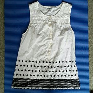 White Sleeveless Top