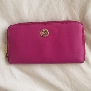 Tory Burch Pink Continental Wallet