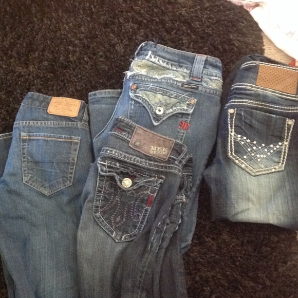 Miss me; American eagle; almost famous; Mek jeans - Picture 1 of 4
