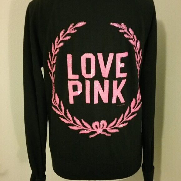 Victoria's Secret Jackets & Blazers - Sequin hoodie Pink NWOT
