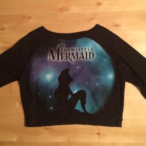 Little Mermaid Cropped Sweatshirt