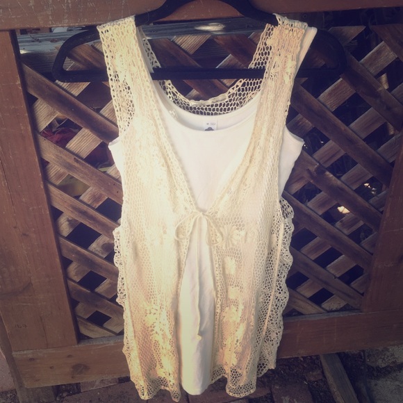 Solitaire crochet dress/coverup. S