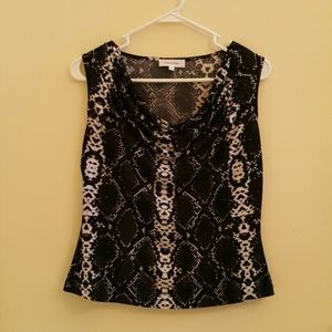 Calvin Klein Draped Snake Print Tank