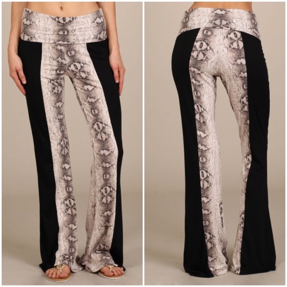 Pants - Snake Print Combo Pants