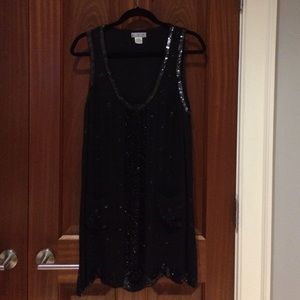Black beaded dress