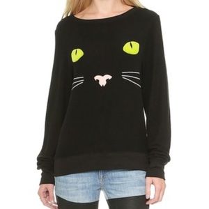 Wildfox black cat jumper