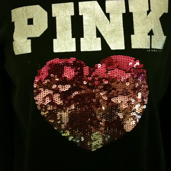 Lowest Sequin victorias secret PINK hoodie. - Picture 4 of 4