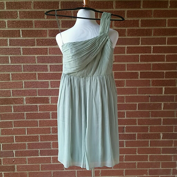Sold J Crew Lucienne Dress in Dusty Shale Silk